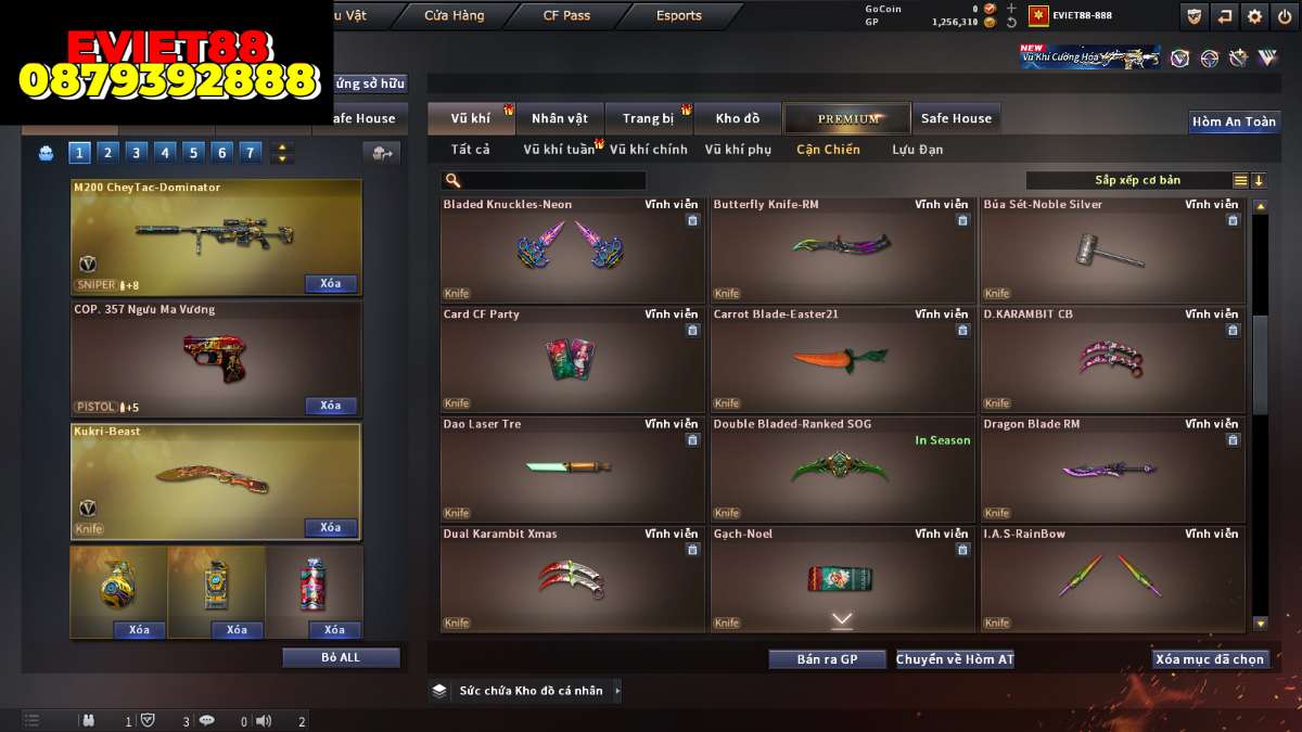 shop acc cf uy tin gia re
